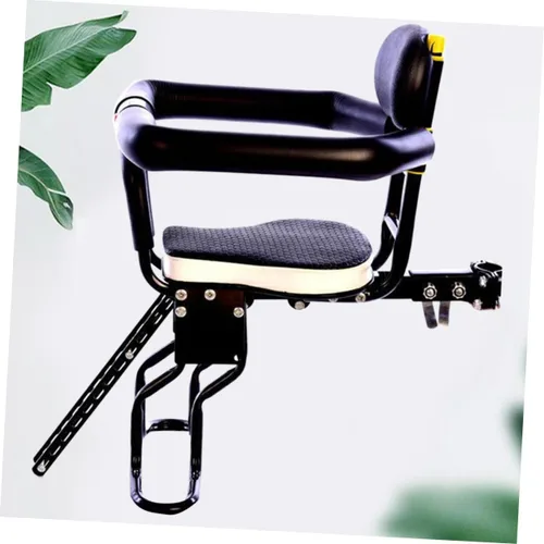 Vista 3 de KESYOO 1 asiento de seguridad para bicicleta para montaje frontal, cómoda silla de bicicleta acolchada para años compatible con bicicletas