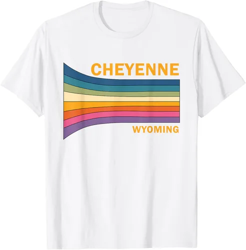 Vista 21 de Retro Vintage 70s Cheyenne Wyoming camiseta