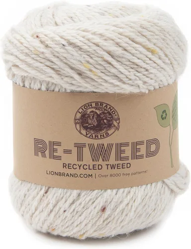 Vista 7 de Lion Brand Yarn ReTweed - Ovillo de lana (1 madeja), color hielo ártico