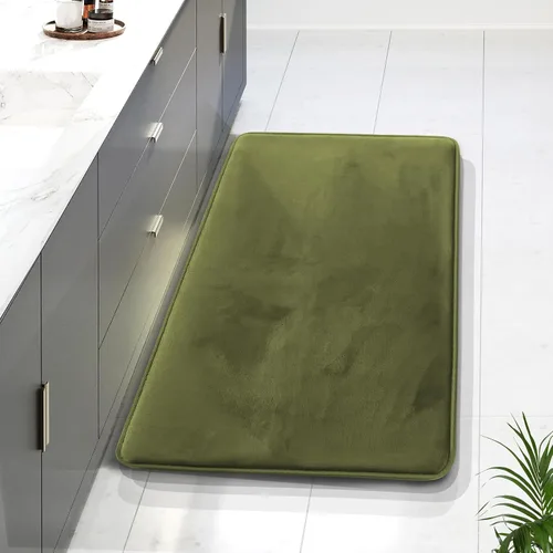 Vista 127 de Clara Clark tapete para baño, regadera o tina, de gomaespuma, negro, antiderrapante Camel Oro