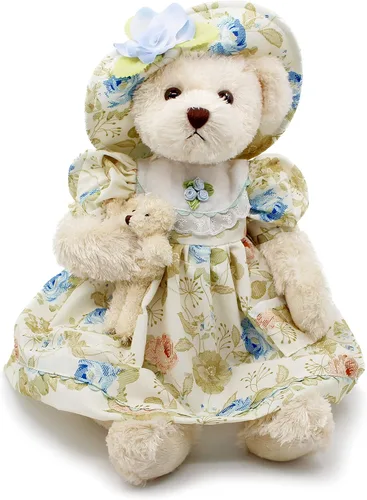 Vista 4 de Oitscute Osos de Peluche para Bebés Lindos de Peluche Suave de 16 Pulgadas (Flor Verde) para Niñas y Mujeres
