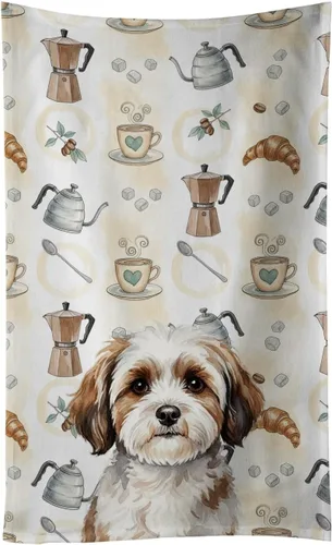 Vista 183 de Caroline's Treasures Afghan Hound - Toalla de cocina para barra de café, terciopelo frontal y lazo de algodón, lavable a máquina Sabueso afgano