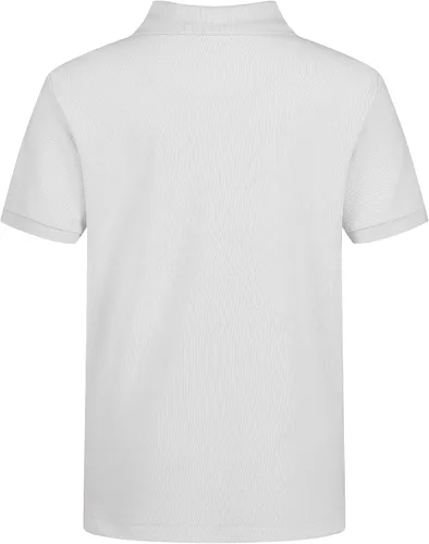 Vista 2 de Nautica Camisa polo de manga corta para uniforme escolar grande, cierre de botón, tela de piqué cómoda y suave