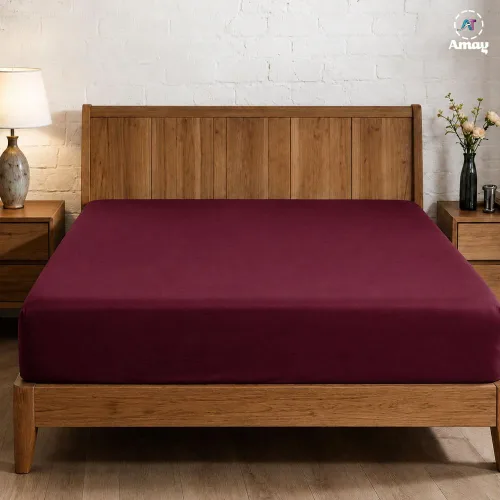 Vista 109 de Sábana bajera ajustable de lujo suave de 600 hilos, 100% algodón egipcio, sábana bajera ajustable individual con elástico alrededor, se adapta a