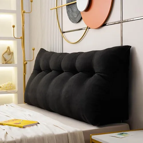 Vista 2 de Almohada de cabecera de cuña para reposo en cama, almohada de lectura, almohadas triangulares, almohadas de cuña para cabecero triangular, relleno