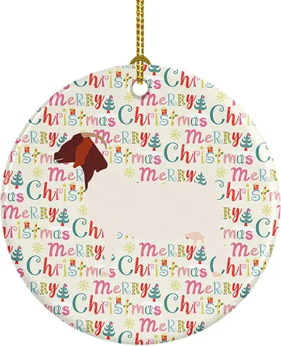 Vista 78 de Caroline's Treasures Adorno de cerámica de avestruz común para árbol de Navidad, decoración colgante para el hogar, Navidad, vacaciones, fiesta