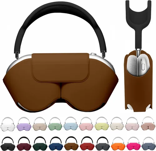 Vista 17 de Maxjoy para Apple Airpods Max Funda inteligente de cubierta, Accesorios de cubierta protectora de cuero PU suave para Airpod Max con modo de sueño