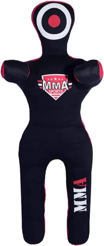 Vista 10 de Muñeco Infantil de Grappling de Pie - Sin Relleno – Muñeco de Entrenamiento para Lucha, Jiu-Jitsu, Artes Marciales Mixtas con Brazos y Piernas Negro