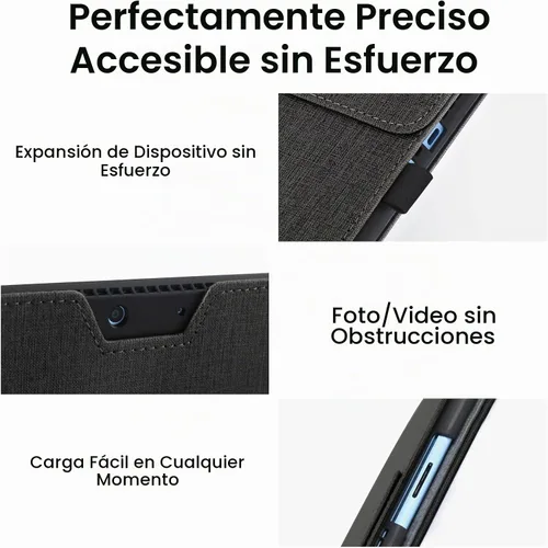 Vista 8 de Omnpak - Funda para Microsoft Surface Pro 11/10/9 de 13 pulgadas, soporte multiángulo Stylus Holder, Shockproof Protective, Compatible with Type