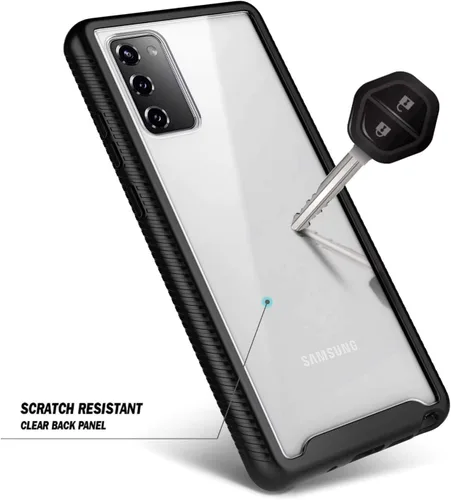 Vista 5 de NZND Funda para Samsung Galaxy S20 FE 5G con [protector de pantalla incorporado], funda protectora de cuerpo completo a prueba de golpes, resistente