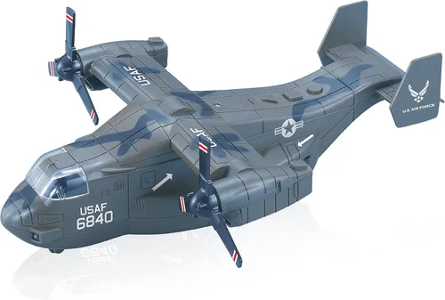 Vista 11 de Escuadrón de aviones de juguete de la Fuerza Aérea de los Estados Unidos de 4 paquetes, aviones de combate militares con retroceso, modelos