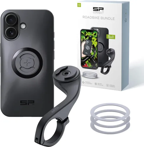 Vista 28 de SP CONNECT Paquete de bicicleta de carretera SPC+ Compatible con iPhone 11 Pro/XS/X Negro