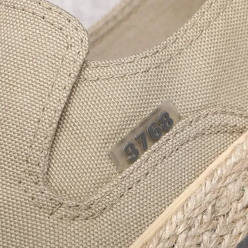 Vista 2 de Men's Breathable Solid Color Korean Version Trendy Casual Comfortable Lightweight Linen Sneaker Rack for Men Bedroom Athletic