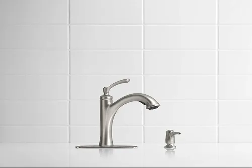 Vista 5 de Kohler K-R16399-SD-CP Elliston - Grifo para fregadero de cocina