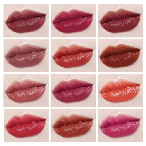 Vista 3 de KISSIO Juego de mini lápiz labial de 12 colores, lápiz labial mate, cápsulas de labios, impermeable, cápsulas de larga duración, lápiz labial