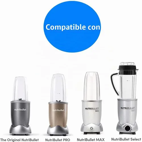 Vista 5 de Piezas de repuesto para licuadora Nutribullet de 600 W y 900 W (2 tazas de 18 onzas)