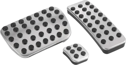 Vista 3 de X AUTOHAUX 3 piezas de coche antideslizante freno gas pedal pastillas acero inoxidable acelerador pedal cubiertas para Mercedes-Benz