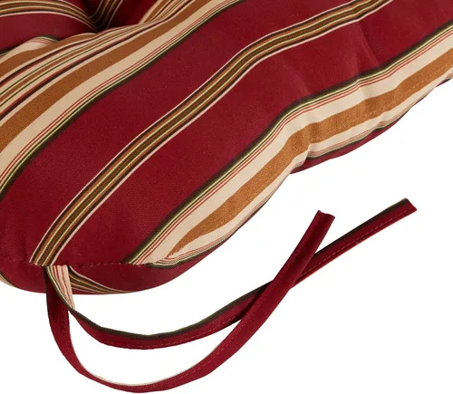 Vista 27 de Greendale Home Fashions Juego de 2 cojines de asiento y respaldo para exteriores, diseño Adobe Stripe 2