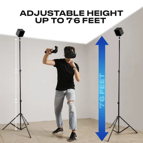 Vista 15 de Skywin VR Tripod Stand, HTC Vive Base Station Compatible Sensor Stand and Base Station Mount for Vive Sensors or Oculus Rift Constellation (1 Tripod)