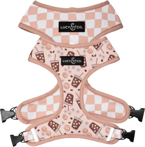 Vista 26 de Lucy & Co. Lindo arnés reversible para perros con cuello halter para caminar, el mejor diseño de arneses para mascotas XS a XL, chaleco acolchado