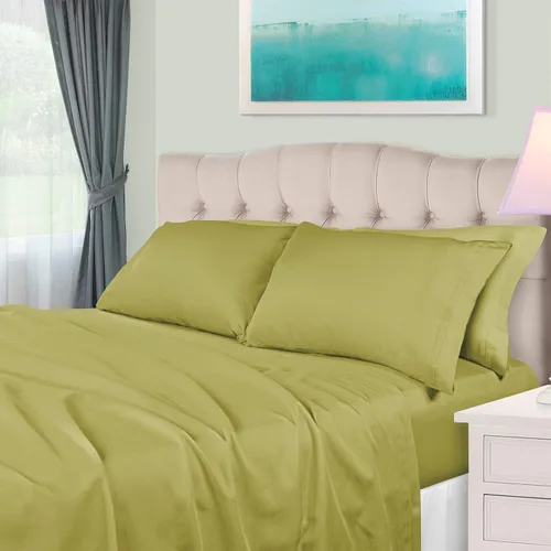 Vista 20 de BLUENILEMILLS Juego de ropa de cama ultrasuave de algodón egipcio de fibra larga, 650 hilos, lujoso, elegante, tejido de satén suave, 1 sábana