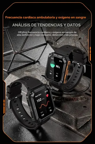 Vista 8 de Gravity C20 Pro - Reloj inteligente resistente de 1.83 pulgadas, resistente al agua IP68, llamada Bluetooth, voz AI, más de 100 modos deportivos