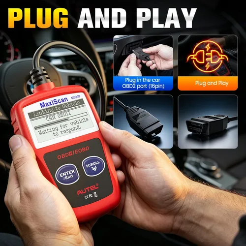 Vista 11 de Autel OBD2 Escáner MS309 Universal para Coche, Lector de Códigos de Fallas del Motor, Comprueba la Luz de Verificación del Motor y el Estado