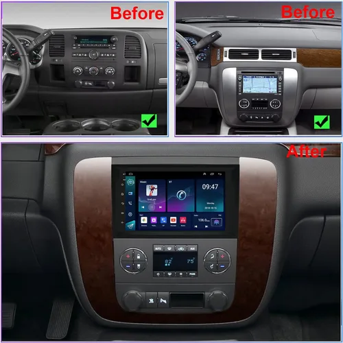 Vista 2 de Radio para Chevy Chevrolet Silverado Impala Tahoe GMC Acadia Sierra Yukon Android Stereo 2006 2007 2008 2009 2010 2011 2012 2013 2014 Accesorios