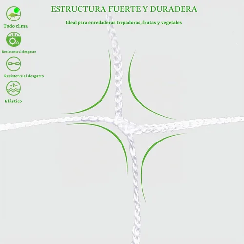Vista 3 de BaseGoal - Red de celosía flexible para plantas de jardín, vid, cultivos, para todo tipo de clima