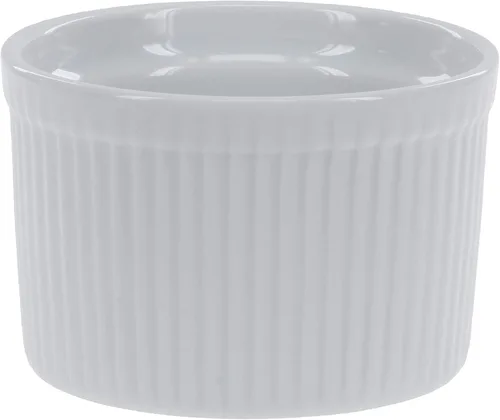 Vista 3 de BIA Cordon Bleu Classic - Plato de soufflé alto de 10 onzas, juego de 4, color blanco