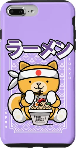 Vista 9 de Funda Kawaii para iPhone 15 Ramen Dog Shiba Ramen Fideos Estilo Japonés