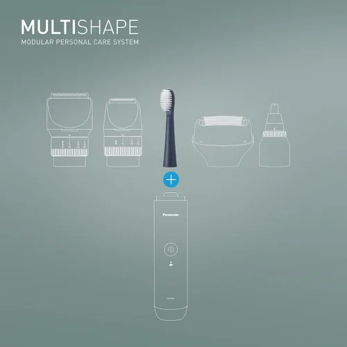 Vista 9 de Panasonic ER-6CT02 Cabezal de cepillo de dientes eléctrico húmedo y seco de repuesto con cepillo extrafino (x4), compatible con sistema modular