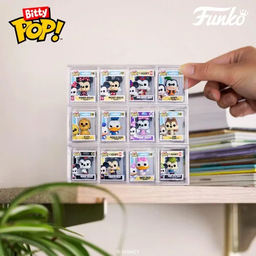 Vista 26 de Funko Bitty Pop! Disney - Minnie, paquete de 4 – Minnie Mouse (vestido rojo), pato margarita, pato Donald y una figura misteriosa sorpresa – 0.9