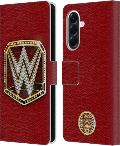 Vista 202 de Head Case Designs Officially Licensed WWE Cruiserweight Champion Title Belts Leather Wallet Case Compatible with Samsung Galaxy A07 4G Campeón