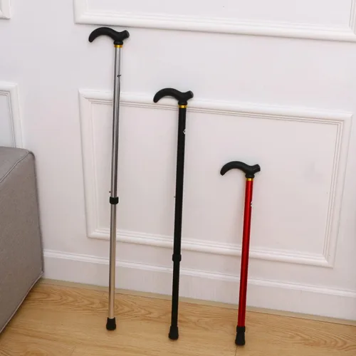 Vista 7 de Bastón para caminar de aleación de aluminio para hombres bastón ajustable para hombres