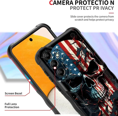 Vista 362 de Funda para Galaxy A14 5G, [Doble Capa][Protección contra Caídas de Grado Militar de 10 Pies] [Antideslizante] Funda Resistente a Prueba de Golpes