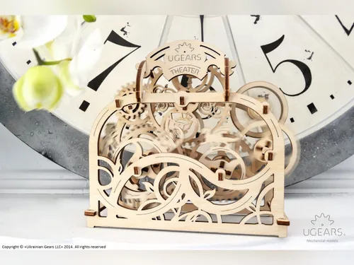 Vista 6 de UGEARS - Theater, 3D Wood Mounting Kit Without Glue (Theatre)
