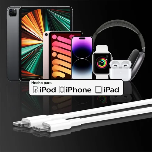 Vista 7 de para iPhone 14 USBC a cable Lightning de 1 m [Certificado Apple MFi] Cargador de iPhone, paquete de 2 cables Lightning, cables de carga rápida