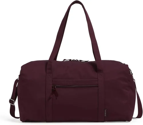 Vista 22 de Vera Bradley - Bolsa de viaje grande de algodón para mujer, Talla única Bees Navy - Algodón reciclado