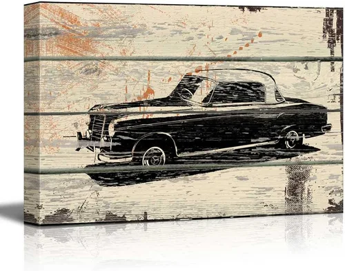 Vista 39 de wall26 - Obra de arte con estampado de madera de ciervo en bosque de abedules - Lienzo rústico para pared, arte para el hogar - 16 x 24 pulgadas