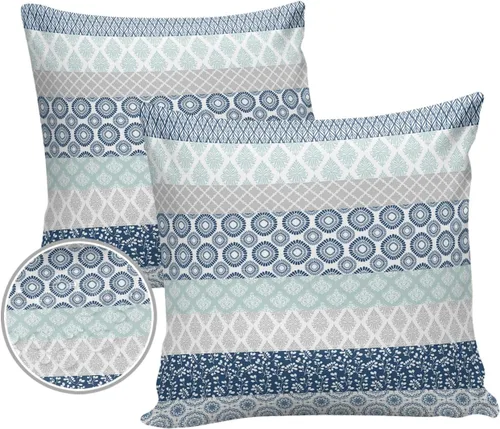 Vista 9 de Fundas de almohada impermeables para exteriores, fundas de almohada lumbares, estilo bohemio, diseño de rayas, tribal, estilo bohemio, fundas