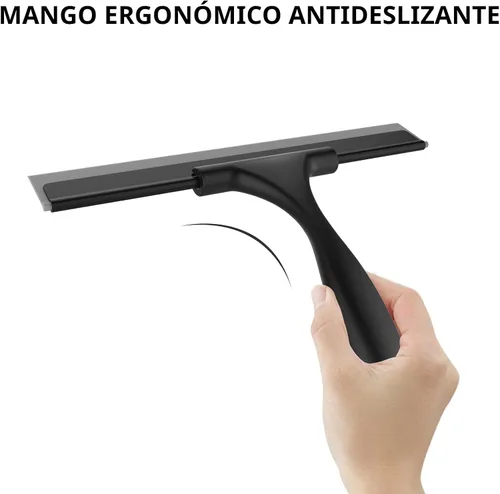 Vista 3 de SetSail Escobilla de goma para puerta de vidrio de ducha, de acero inoxidable, para puertas de vidrio, escobilla multiusos para ventanas, para Todo