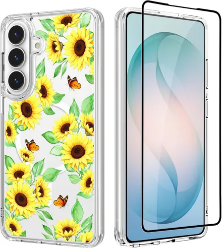 Vista 15 de OOK Funda para iPhone 17 Pro compatible con Magsafe, con protector de pantalla, elegante lazo estético, delgado, transparente, magnético, a prueba