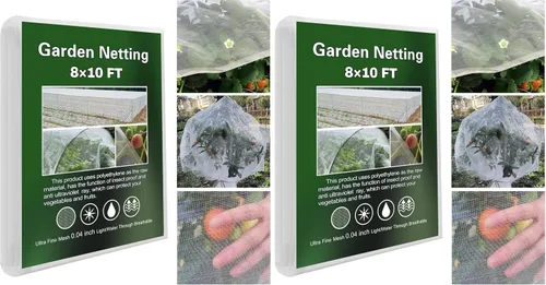 Vista 7 de Red de jardín ultra fina de 8 x 10 pies, malla de insectos para plantas