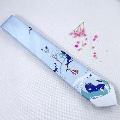 Vista 4 de Genshin Impact Neckwear Corbatas Anime Cosplay corbata JK Ropa Hombres Mujeres Accesorios Accesorios Accesorios