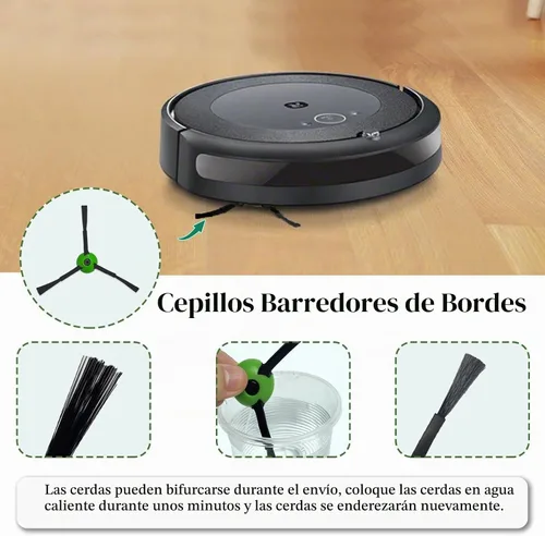 Vista 6 de 6 Pack de cepillos laterales de repuesto compatibles con iRobot Roomba i & j & e Series Todos los modelos, accesorios de cepillos de barrido