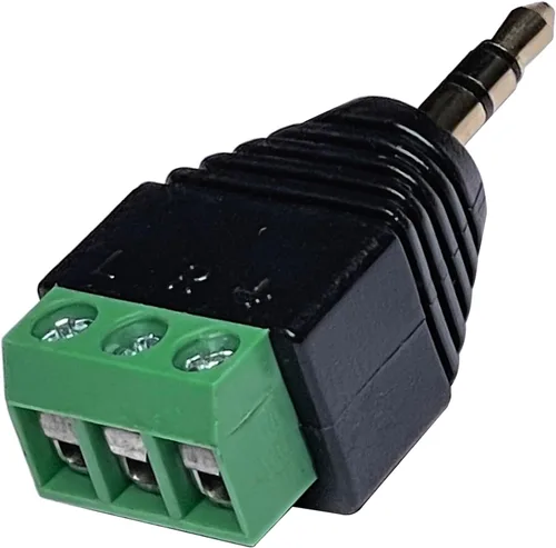Vista 5 de Adaptador de terminal estéreo TRS macho a tornillo de 0.1 in, paquete de 4