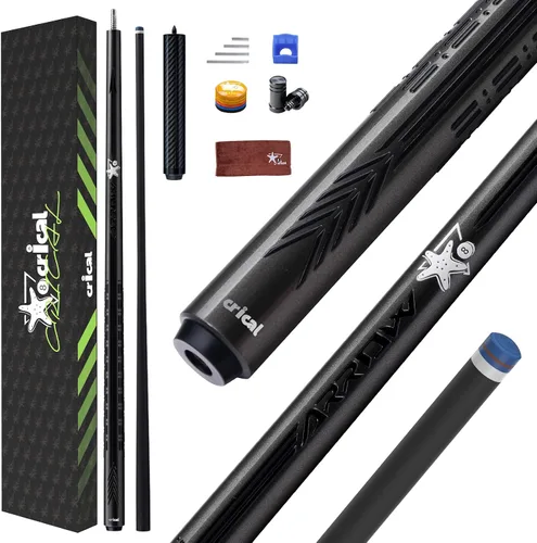 Vista 15 de CRICAL Carbon Fiber Pool Cue Stick, Pro Taper Shaft Low Deflection