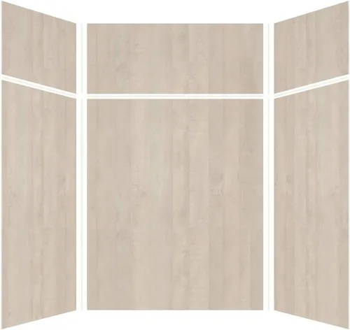 Vista 53 de Transolid EWKX363696-41 Expressions - Kit de pared de ducha de 6 paneles con extensión, 36 pulgadas de largo x 36 pulgadas de ancho x 96 pulgadas