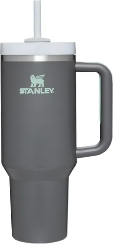 Vista 158 de STANLEY Quencher H2.0 Vaso Térmico con asa y pajilla, 64 onzas, tapa Flowstate de 3 posiciones, gran capacidad para viajes y deportes, vaso de acero